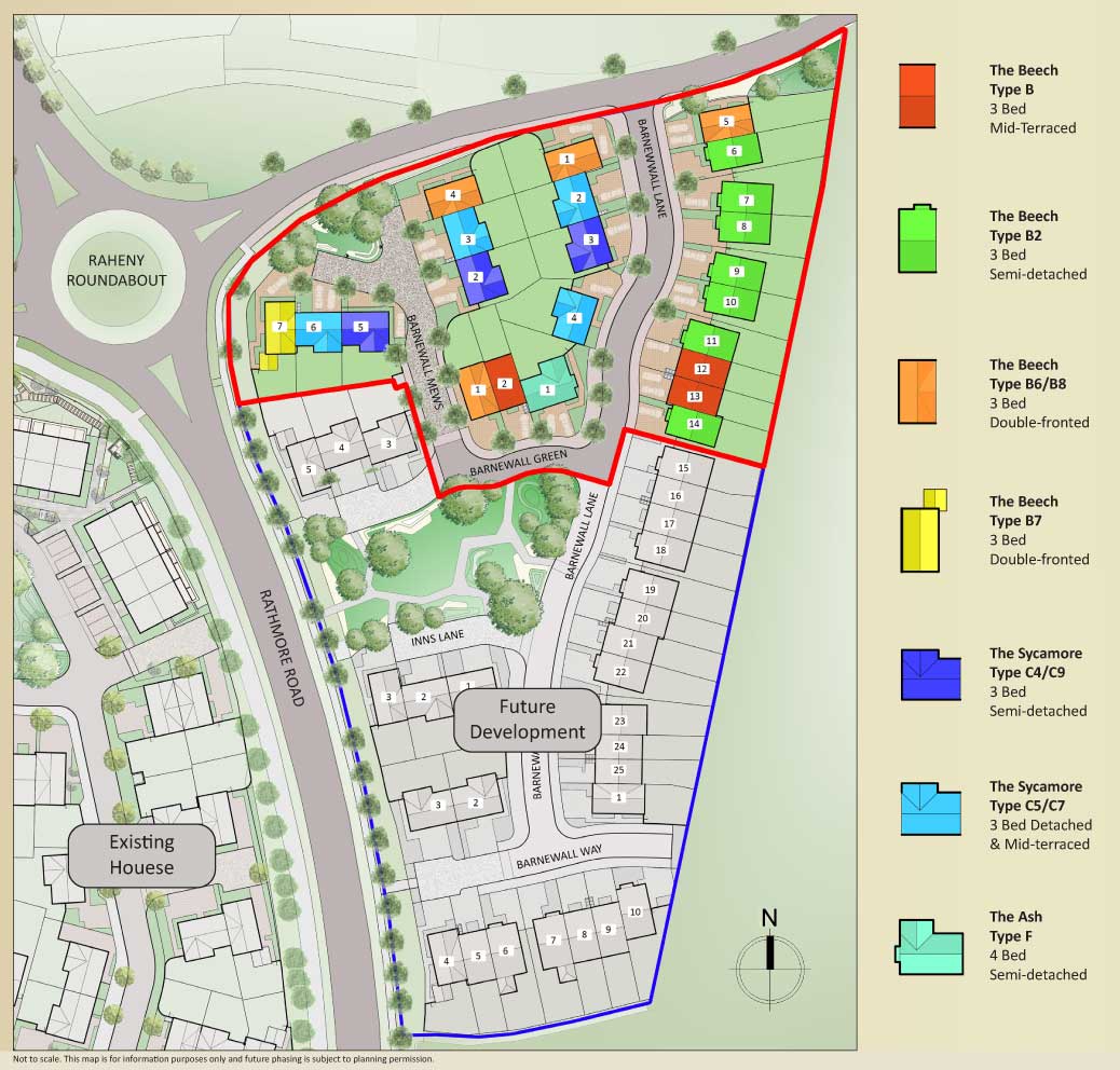Graphic of Rathmore Site Map