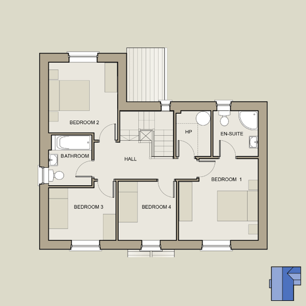 The Lily First Floor Plan