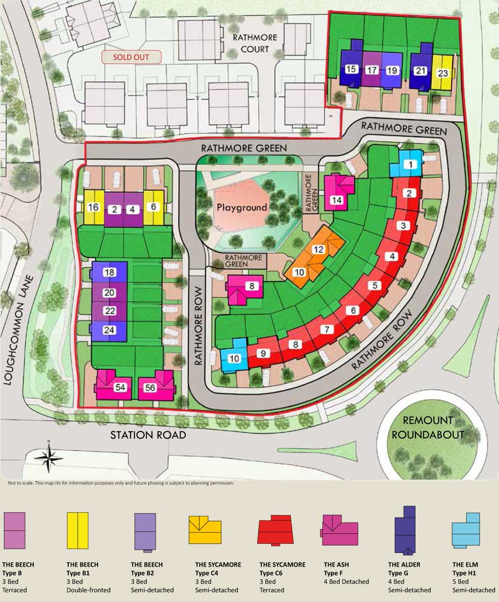 Graphic of Station Road Site Map