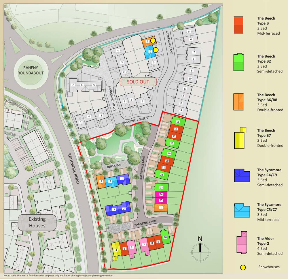 Graphic of Rathmore Site Map